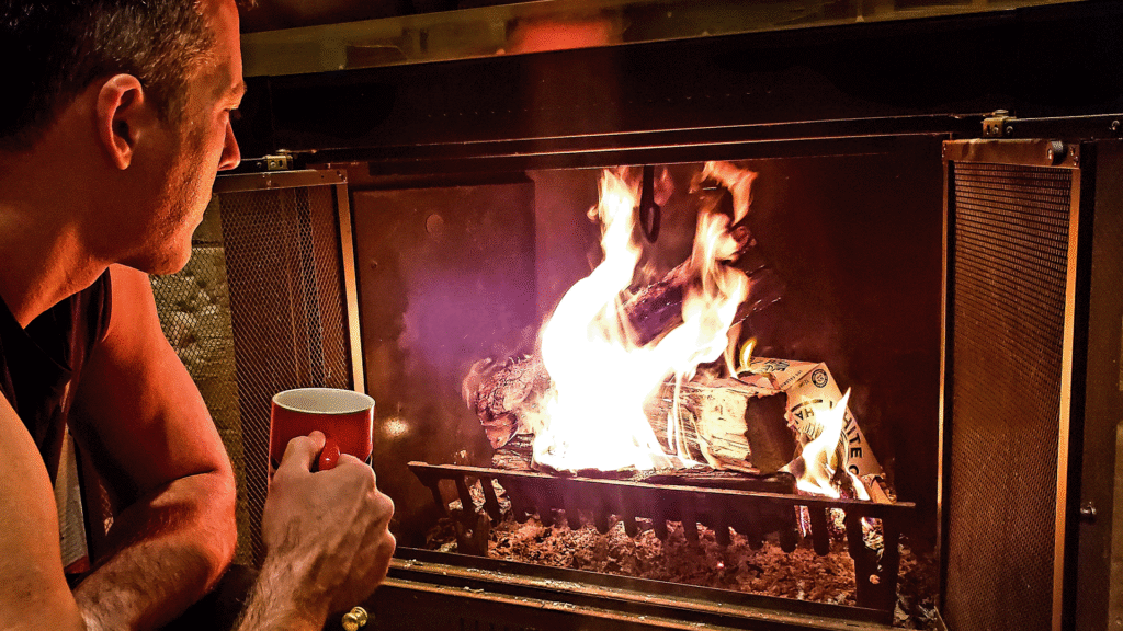 Fireplace installation in Seattle by professional technicians inside a home